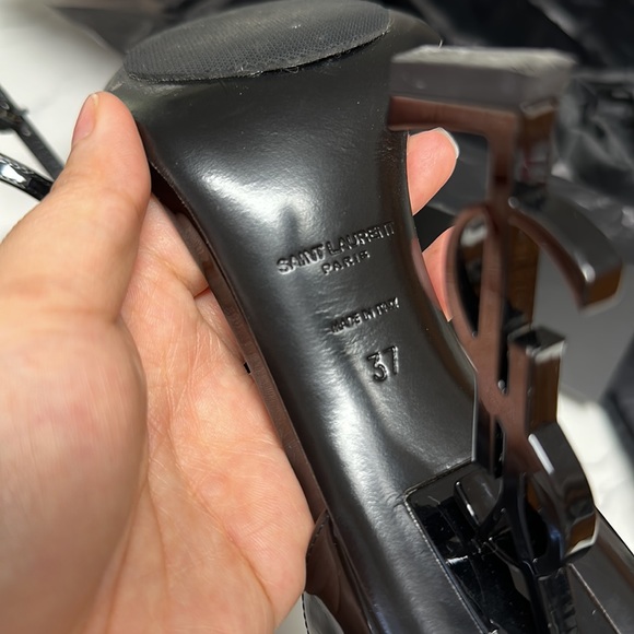 OPYUM SANDALS IN PATENT LEATHER WITH BLACK HEEL - Picture 6 of 11